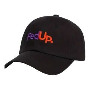 FedUp Hat Baseball Style Hat Adjustable Black Unisex